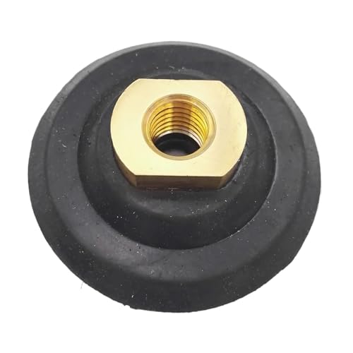 2 Stück Diamant-Polierpads – 80 mm/100 mm/125 mm, M14 & 5/8-11 Gewinde, Trägerhalter for Schleifscheiben(Rubber,100mm 5/8) von KPBRBYPBY