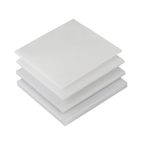 4 Stück Polypropylenplatten – 100 mm x 100 mm, 2–5 mm dicker PP-Konstruktionskunststoff for Elektronik- und Heimwerkerprojekte(100x100x3mm) von KPBRBYPBY