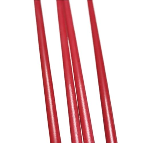 5 Stück 40 Zoll lange rote Fiberglasstangen – leichte und langlebige Flexstangen zur Unterstützung von Bogenzelten, Durchmesser 0,8 mm bis 5 mm(4x1000mm) von KPBRBYPBY