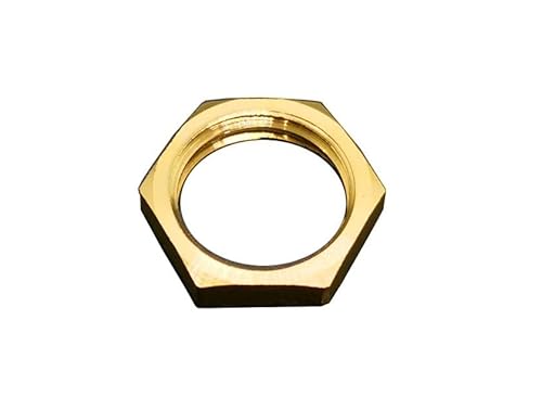 Messing-Sechskant-Kontermuttern, Rohrverschraubung – 1/8" bis 1" BSP Innengewinde, Sechskantbuchse – 1 Stück oder 5 Stück Optionen(5Pcs 04) von KPBRBYPBY