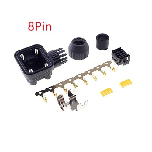 1/3/5Pcs Encoder Kabel I/O Kit Micro Motor Servo Stecker 2 4 8 Pin Buchse Wasserdicht IP67 Kreuz Teil JN4F JN8F JN2F(8Pin JN8F,3PCS) von KPCLLTQXG