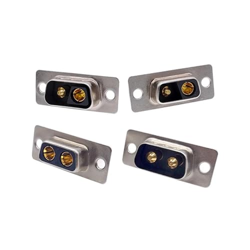 1 STÜCKE 2W2 2V2 30A 2PIN Vergoldete Männlich Weiblich Hochstrom D-SUB Steckeradapter Löttyp 2pin Buchse High Power(2W2 Male And Shell) von KPCLLTQXG