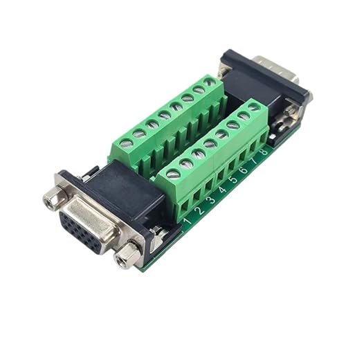 1 Stück DB37 DB9 DB15 DB25 DB26 Stecker auf Buchse Adapterplatte Relaisklemmenblock Schraube/Federtyp Kein Schweißen Doppelkopf-Signalplatine(DB15 Three Rows) von KPCLLTQXG