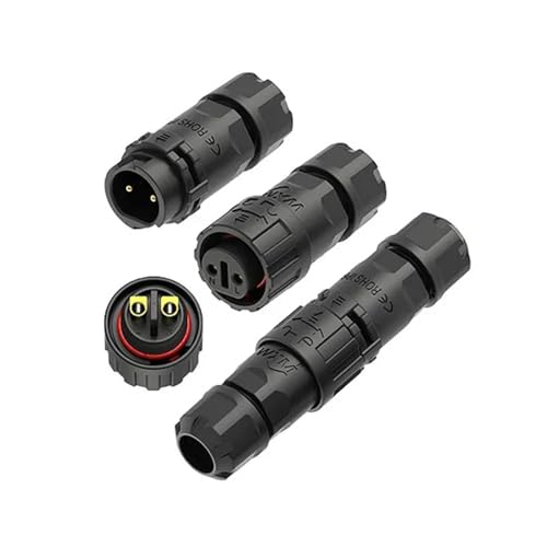 1 Stück M16 selbstsichernder lötfreier Butt 2 3 4 Pin Panel Typ M20 Stecker 10A 15A 25A Front-/Hinterinstallationsbuchse(Docking,M16_2P) von KPCLLTQXG