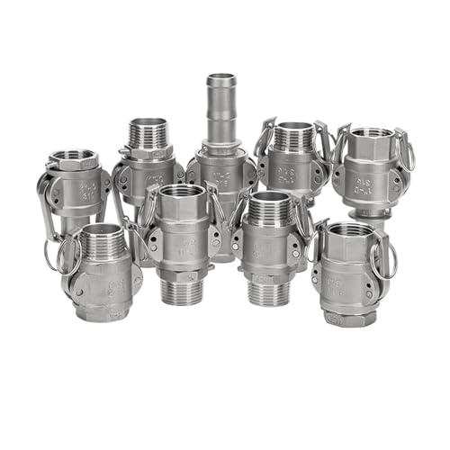 1 Stücke 1/2 "3/4" 1 "304 Edelstahl Garten Sprinkler Cam Lock Joint Adapter Barb Cam Lock Schnell trennen Schlauch Pumpe Fitting(AD,DN65) von KPCLLTQXG