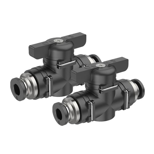 1 Stücke BUC 4mm 6mm 8mm 10mm 12mm Schwarz Pneumatische Push-In Schnellkupplung Handventil for Drehen Schalter Manuelle Kugelstrombegrenzung(BUC-4) von KPCLLTQXG