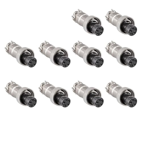 10 STÜCKE GX12 4pin buchse 12mm stecker 2pin3Pin5Pin6Pin7 schnellanschlüsse(5PinFemale plug10PCS) von KPCLLTQXG
