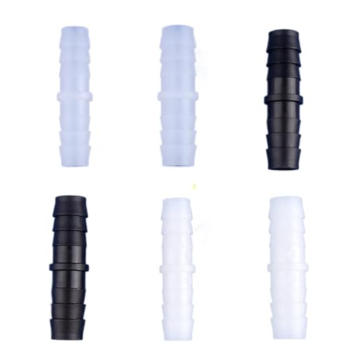 12mm/14mm PP PE Kunststoff Direktverbinder Aquarium Schlauch Pagode Gerade Verbindungen Garten Bewässerung Wasser Rohr Adapter(12mm PP,50 Pieces) von KPCLLTQXG