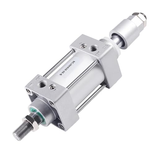 1PCS SCJ32 * 50/75/100/150/200-50-S Standard Pneumatik Luft Zylinder Einstellbare Kolben Doppel Stange Reset Dichtung Staub-Beweis(Stroke 200-300mm,SCJ32) von KPCLLTQXG