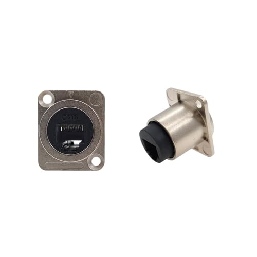 1Pc D-Typ Stecker RJ45-CAT6 Ethernet Verbindung Panel Mount Socket Netzwerk CAT5E Anschlüsse(Blue) von KPCLLTQXG