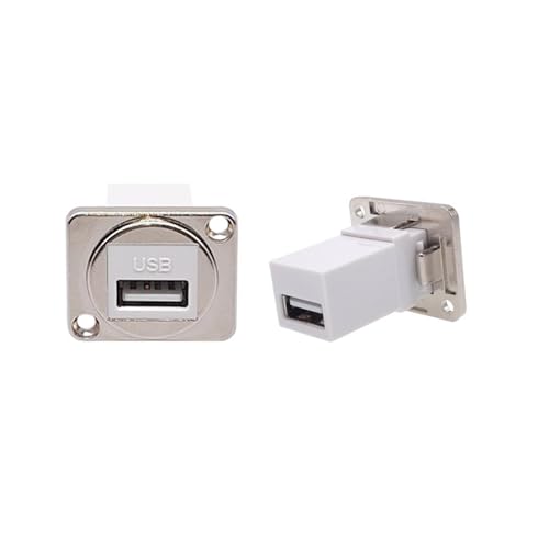 1Pcs USB Buchse D Typ Metall Buchse auf Buchse USB 3.0 USB 2.0 Anschluss Panel Montage(Blue) von KPCLLTQXG