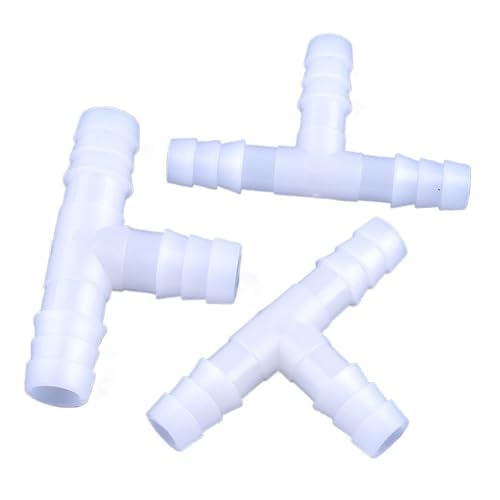 5~200 Stück 4~13 mm PE-Kunststoff-T-Stücke Aquarium-Tank-Adapter Luftpumpenschlauch Pagodenverbindungen Gartenbewässerungssystem Rohrverbindung(9mm,200 Pieces) von KPCLLTQXG