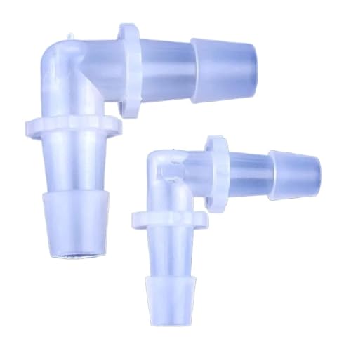 5~200 stücke 1,6~11,1mm PP Winkelstücke Aquarium Aquarium Pagode Joint Luftpumpe Belüfter Armaturen Bewässerung Medizinische Schlauch Gelenke(6.4x6.4mm,200 Pieces) von KPCLLTQXG