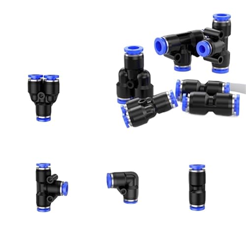 5 STÜCKE Pneumatische Armaturen Connecotrs 4mm 6mm 8mm 10mm PU/PV/PE/PY Typ Schnellverschluss Push-In Anschluss for Luft Wasserschlauch(PY4 5PCS) von KPCLLTQXG