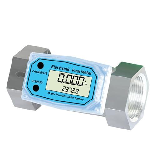 Durchflussmesser Digital Diesel Öl Kraftstoff Meter Gauge Turbine Meter for Chemikalien Flüssigkeit Wasser Ultraschall in Industrie Kommerziellen(1 inch) von KPCLLTQXG
