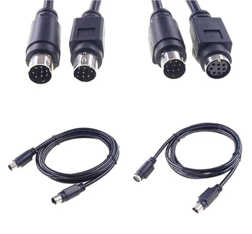 KPCLLTQXG 1 3 5 10 Pcs Mini Din 8 Pin Männlich Weiblich Adapter Daten Kabel Buchse Conventer Anwendung Abschirmung Drähte(Male Male 2.0Meter,3PCS) von KPCLLTQXG