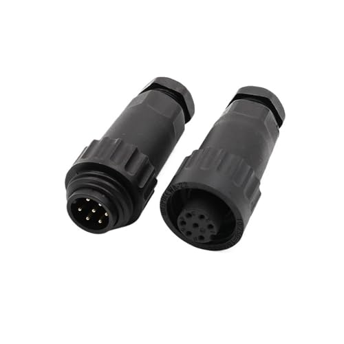 KPCLLTQXG 1 Stücke WA22 Schraubdrahtbuchse 4Pin 7Pin Wasserdicht IP67 Männlich Weiblich Lötkabelstecker Industriequalität Stecker(7Pin Docking Set) von KPCLLTQXG