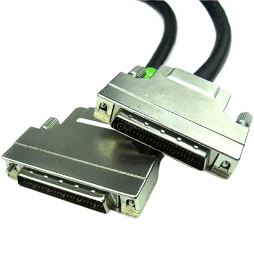 KPCLLTQXG Daten-Verlängerungskabel SCSI50 HPDB50 oder HPCN50, 50-polig, Typ DB oder CN, Stecker aus Kunststoff oder Metall (DB50 Metall, 0,5 m) von KPCLLTQXG