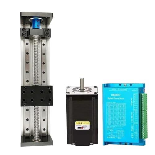 Linearschienenmotor-Kit CNC-Kugelumlaufspindel-Schiebetisch SFU1605 Nema23-Motor-Schiebetisch Linearführungsbühne XYZ-Achsen-Bewegungsmodul(2.2Nm Encoder motor,100mm) von KPCLLTQXG