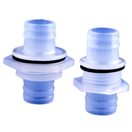 Pagoden-Direktverbinder für Aquarium, mit O-Ring, Durchgangsverbindung, Gartenbewässerung, Wasserrohr-Adapter (16-G3I4-16 mit Mutter O, 20 Stück) von KPCLLTQXG