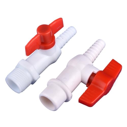 Pagoden-Kugelhahn, Gartenbewässerungsschlauch, Gelenk, Aquarium, Tank, Luftpumpe, Wasserleitung, PVC-Ventil (Außendurchmesser 20–9 mm, 5 Stück) von KPCLLTQXG