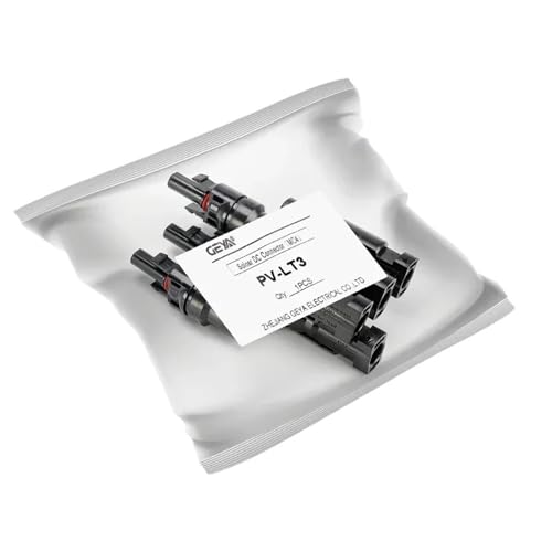 Photovoltaik-Solar-PV-Anschluss 1000 V 30 A Solar Parallel for Solarmodule T-Typ Stecker- und Buchsenkabel IP67 1 Paar(PV-LT3-1) von KPCLLTQXG