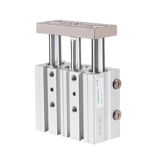TCM TCM16 kleiner pneumatischer dünner Dreistangenzylinder mit Führungsstange TCM16-10 TCM16-20 TCM16-25 TCM16-30 TCM16-40(TCM16-40) von KPCLLTQXG
