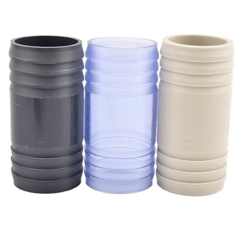 UPVC/PPH Doppel-Pagoden-Durchgangs-Verbindungsstücke, 20 ~ 50 mm, Gartenbewässerung, Wasserrohrverbindung, Aquarium-Schlauchverbinder (dunkelgrau, 20 mm, 5 Stück) von KPCLLTQXG