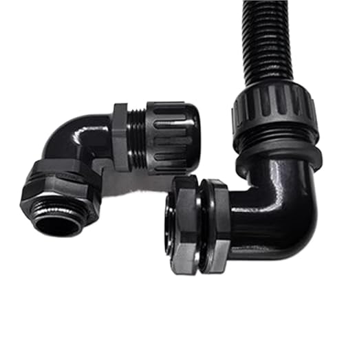 Wasserdichter Wellrohrverbinder-Winkel AD21.2M20X1.5 Externer Anschluss mit Gewinde durch den Dichtungsverschlusskopf fixiert(AD18.5 G1-2,5 PCS) von KPCLLTQXG