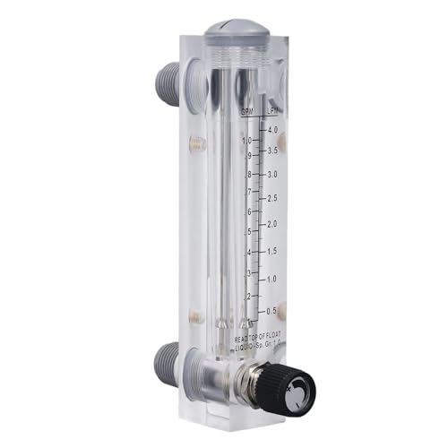 ZK20 Flüssigkeitsdurchflussmesser, durchsichtige Acrylplatte zur Messung und Regelung flüssiger Medien, 0,1–1 GPM ZK20 Flüssigkeitsdurchflussmesser, durchsichtige Acrylplatte zur Messung und Regelung flüssiger Medien, 0,1–1 GPM von KPCLLTQXG