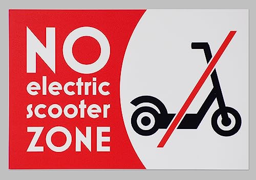 KPCM Display ltd Hinweisschild "No Electric Scooter Zone", selbstklebend, 300 x 200 mm von KPCM Display ltd