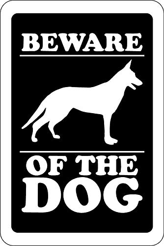 Warnschild "Beware of the Dog", selbstklebend, 150 mm x 100 mm von KPCM Display ltd