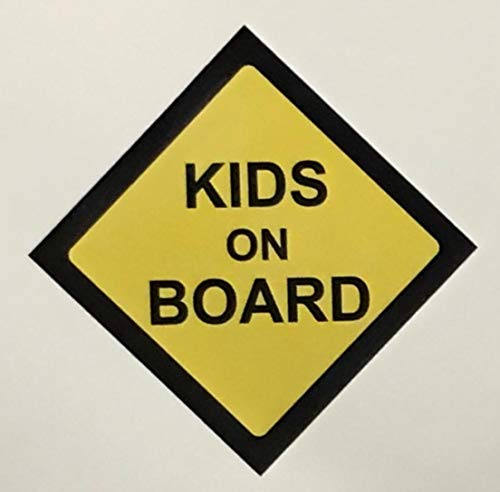 Kids on Board Warnung Sicherheit Schild Aufkleber Vinyl Aufkleber für Auto Fahrzeug Fenster von KPCM Display ltd