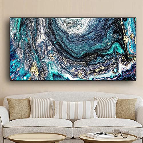 Groß DIY 5D Diamond Painting Set, Diamant Painting Bilder, Landschaft abstraktes Aquarell 60x120cm 5D Diamant Malerei, Crystal Strass Stickerei Cross Stickerei Malerei Kit für Home Büro Wall Décor von KPENG