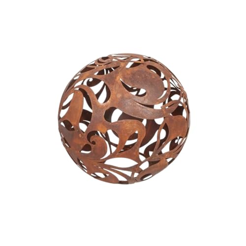Kapaga - Gartenkugeln Rost - Kugeln für Außen - Deko Garten Vintage - Deko Garten für Kerzen - Garten Deko Kugeln für Draußen - Kugel Außen - (Rost, 23 cm) von KPGA KAPAGA HOME & GARDEN