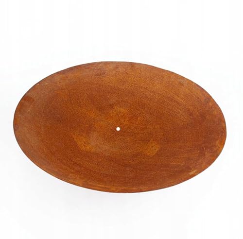 Kapaga – Gartenspiegel, Stahlschale, Corten, Durchmesser 57 cm – Vogeltränke, Wasserschale, Teich, hochwertige Gartendekoration für Terrasse und Garten, Rost, Edelrost - Metall von KPGA KAPAGA HOME & GARDEN