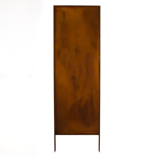 Kapaga - Sichtschutz Metall - 160 cm x 50 cm - Edelrost - Rostoptik Sichtschutz für Garten - Sichtschutzelement - Sichtschutzwand - Gartendekoration Zaun - Rost (Rein) von KPGA KAPAGA HOME & GARDEN