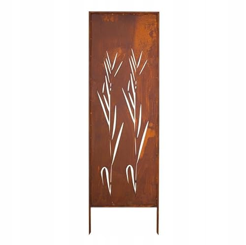 Kapaga - Sichtschutz Metall - 160 cm x 50 cm - Edelrost - Rostoptik Sichtschutz für Garten - Sichtschutzelement - Sichtschutzwand - Gartendekoration Zaun - Rost (Strauch) von KPGA KAPAGA HOME & GARDEN