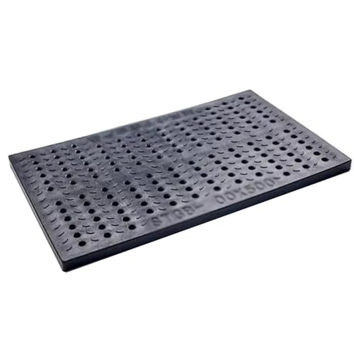 Abflussgitter Kanal-Abflussgitter Aus Polymerkunststoff Mit Runden Löchern, Hochleistungs-Regenwasserabflussgitter Für Den Außenbereich Für Hof, Zaun, Bauernhof, Hausseite(50x20x3cm/19.6x7.8x1.2in) von KPHYMOD