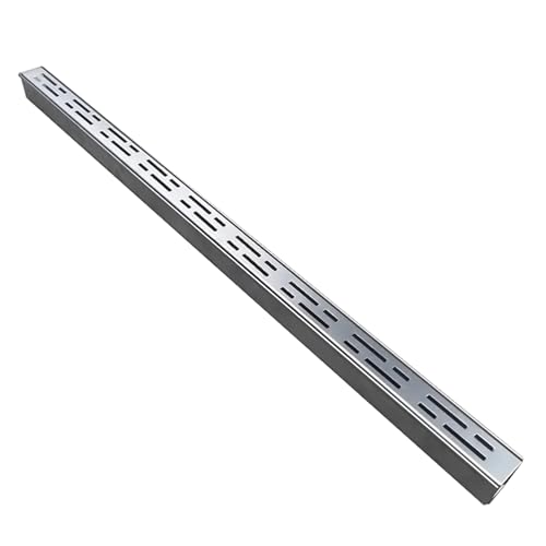 Entwässerungsrinne Rostfreie Grabenentwässerungs-Kits mit Rost, Beton-Abflusskanal für den Außenbereich, Pooldeck, Gartenterrasse, Hof, schmale lineare Siebrinne(39.4x1.38x1.18in) von KPHYMOD