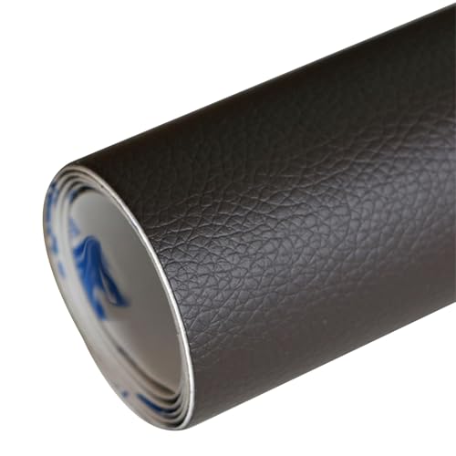 Kunstleder Selbstklebend Selbstklebendes Leder-Reparaturpflaster, Reparaturband Für Möbelleder, Reparaturpflaster Für Couch, Autositze, Bürostühle Und Sofas(Coffee) von KPHYMOD