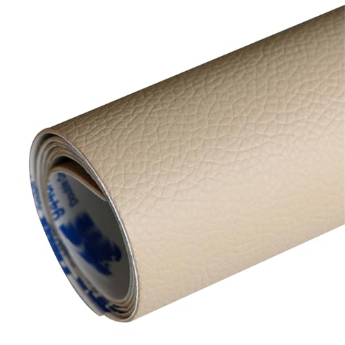 Kunstleder Selbstklebend Selbstklebendes Leder-Reparaturpflaster, Reparaturband Für Möbelleder, Reparaturpflaster Für Couch, Autositze, Bürostühle Und Sofas(Khaki) von KPHYMOD