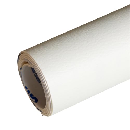 Kunstleder Selbstklebend Selbstklebendes Leder-Reparaturpflaster, Reparaturband Für Möbelleder, Reparaturpflaster Für Couch, Autositze, Bürostühle Und Sofas(Off white) von KPHYMOD