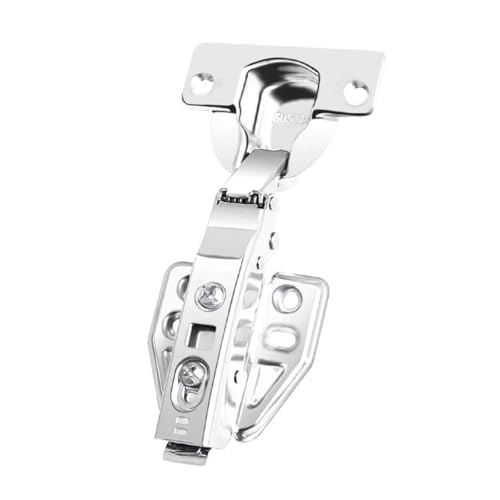 Hochwertiges 25 mm großes Topfscharnier aus Edelstahl for Schränke – Soft-Close-Dämpfungspuffer – 1 Stück(Straight Arm) von KPKPK