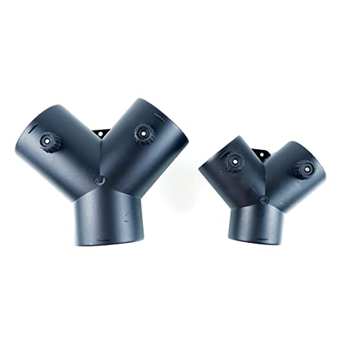 KPLYDSASTD 2 Ventile Klappe verstellbare Luft Diesel Standheizung Entlüftungsleitung Y Abzweig Splitter Auspuffrohr Verbindungsstück passend for Webasto Heizungskomponenten(60mm 2 valves) von KPLYDSASTD