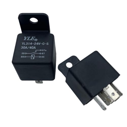 KPLYDSASTD 2 stücke YL314-12V-CS 24V-CS 30A/40A DC12/24V 5-Pin Allgemeine Zweck Spule Power Relais for Auto Kfz-Relais(YL314-24V-C-S) von KPLYDSASTD