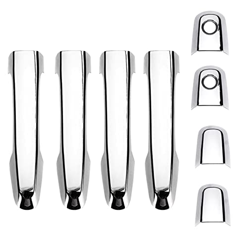KPLYDSASTD 8 Stück passend for Mitsubishi L200 passend for Triton Pickup 2006–2014 Chrom-Türgriff-Abdeckung Äußerer Türgriff von KPLYDSASTD