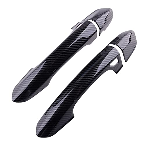 KPLYDSASTD Auto ABS Kohlefaser Stil Türgriff Abdeckung Trim Fit for Ford Mustang 2015 2016 2017 2018 2019 2020 Äußerer Türgriff von KPLYDSASTD