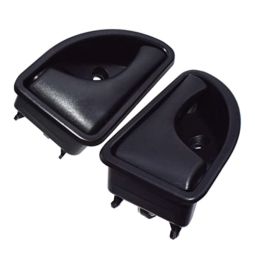 KPLYDSASTD Autoinnenraum Türinnengriff vorne Links und rechts passend for Renault 1997-2007 passend for Kangoo & amp;Passend for Twingo 1997-2003 8200247802,8200247803 Türinnengriff(Black Left Right) von KPLYDSASTD