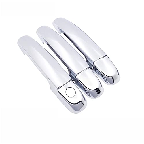 KPLYDSASTD Fit for Suzuki Grand Fit for Vitara Grand Fit for Nomade Fit for Escudo 2006~2014 2007 2008 Chrome Türgriffabdeckung Autoschutz Zubehör Aufkleber Äußerer Türgriff(3Handle 1 Keyhole) von KPLYDSASTD